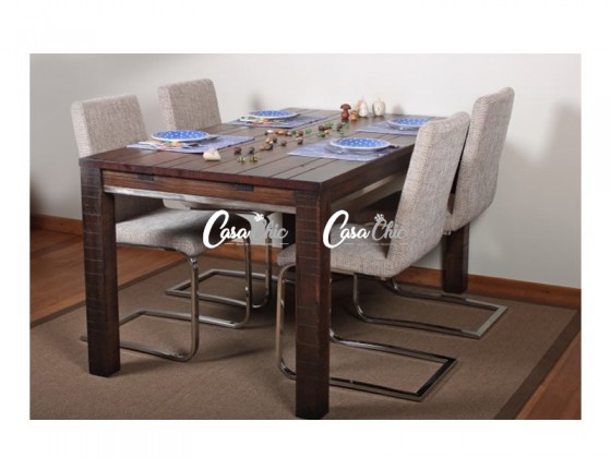 Conjunto Mesa de Jantar Delta Zurique com 04 Cadeiras 1.60 x 0.90 Retangular